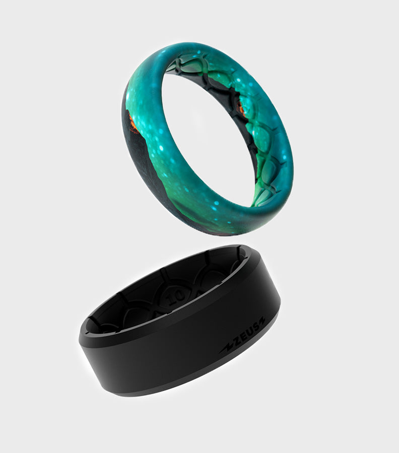 50 Pcs, Assorted Metallic black Glass Finger Rings – beadsnfashion
